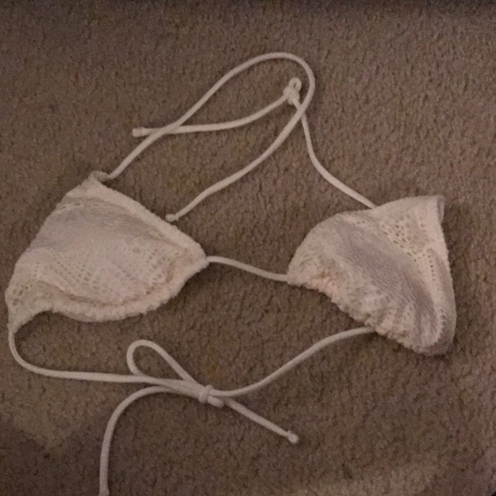 White string bikini top